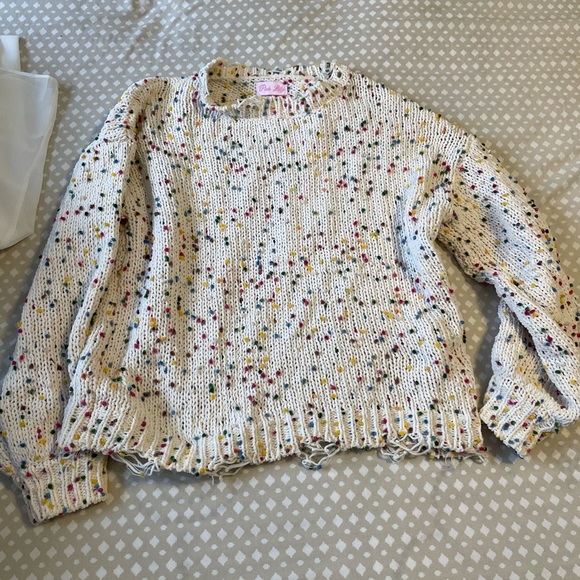 Color popcorn sweater - Picture 3 of 4